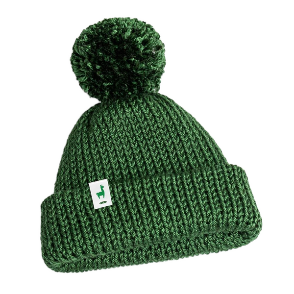 Cozy Forest Green Knitted Beanie | Classic Winter Hat for Men & Women | LLASI Brand Fisherman Style