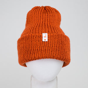Cozy Pumpkin Knitted Beanie - Unisex Winter Hat with Cuff - LLASI Brand Slouchy Style