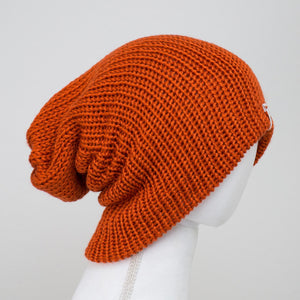 Cozy Pumpkin Knitted Beanie - Unisex Winter Hat with Cuff - LLASI Brand Slouchy Style