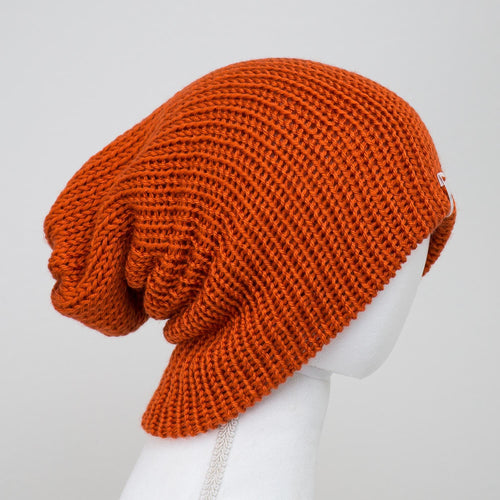 Cozy Pumpkin Knitted Beanie - Unisex Winter Hat with Cuff - LLASI Brand Slouchy Style