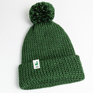 Forest Knitted Beanie Winter Apparel LLASI Brand Cuff Style