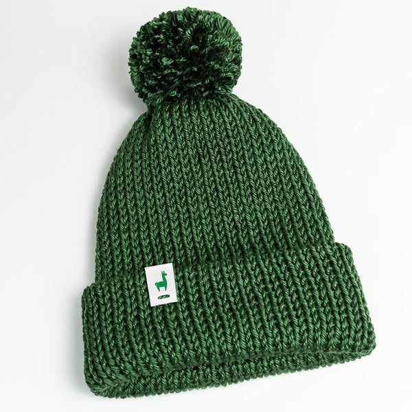Forest Knitted Beanie Winter Apparel LLASI Brand Cuff Style