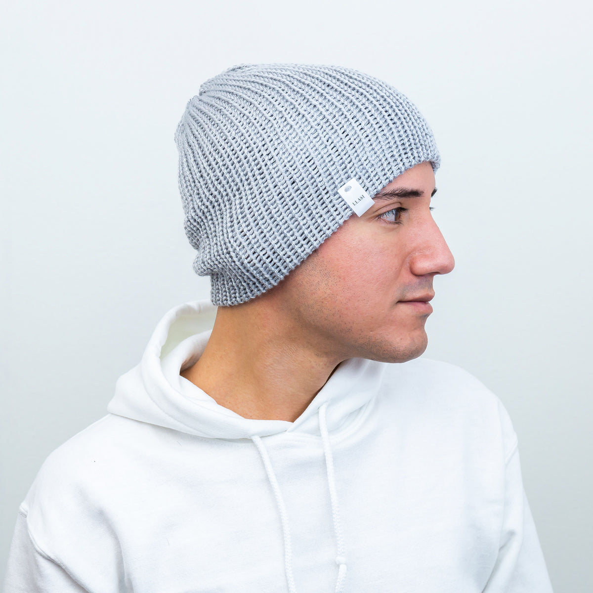 Unisex Knit Beanie Set Winter Warm Stretchy Soft Classic Minimal Style Soft Knit Fluffy Beanie | Only $ 20 | Organic Basics main image 4