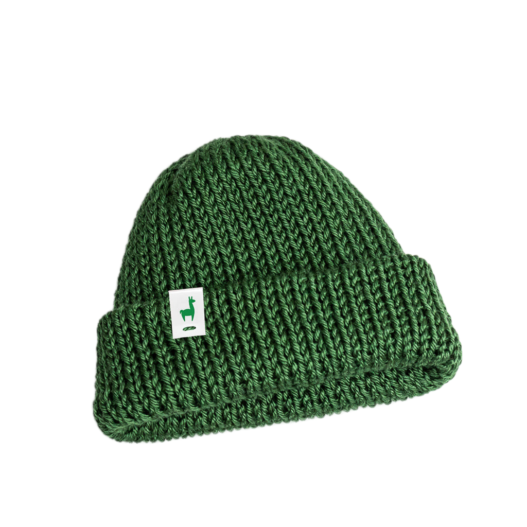 Cozy Forest Green Knitted Beanie | Classic Winter Hat for Men & Women