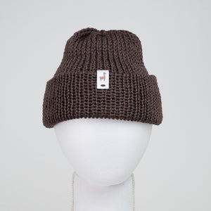 Taupe Knitted Beanie Winter Apparel LLASI Brand Classic Style