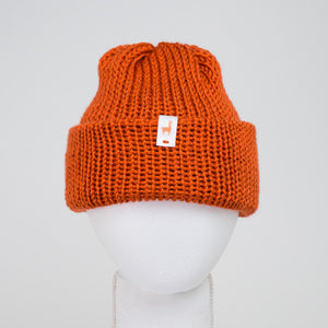 Cozy Pumpkin Knitted Beanie | Unisex Winter Hat | Classic LLASI Fisherman Style Headwear