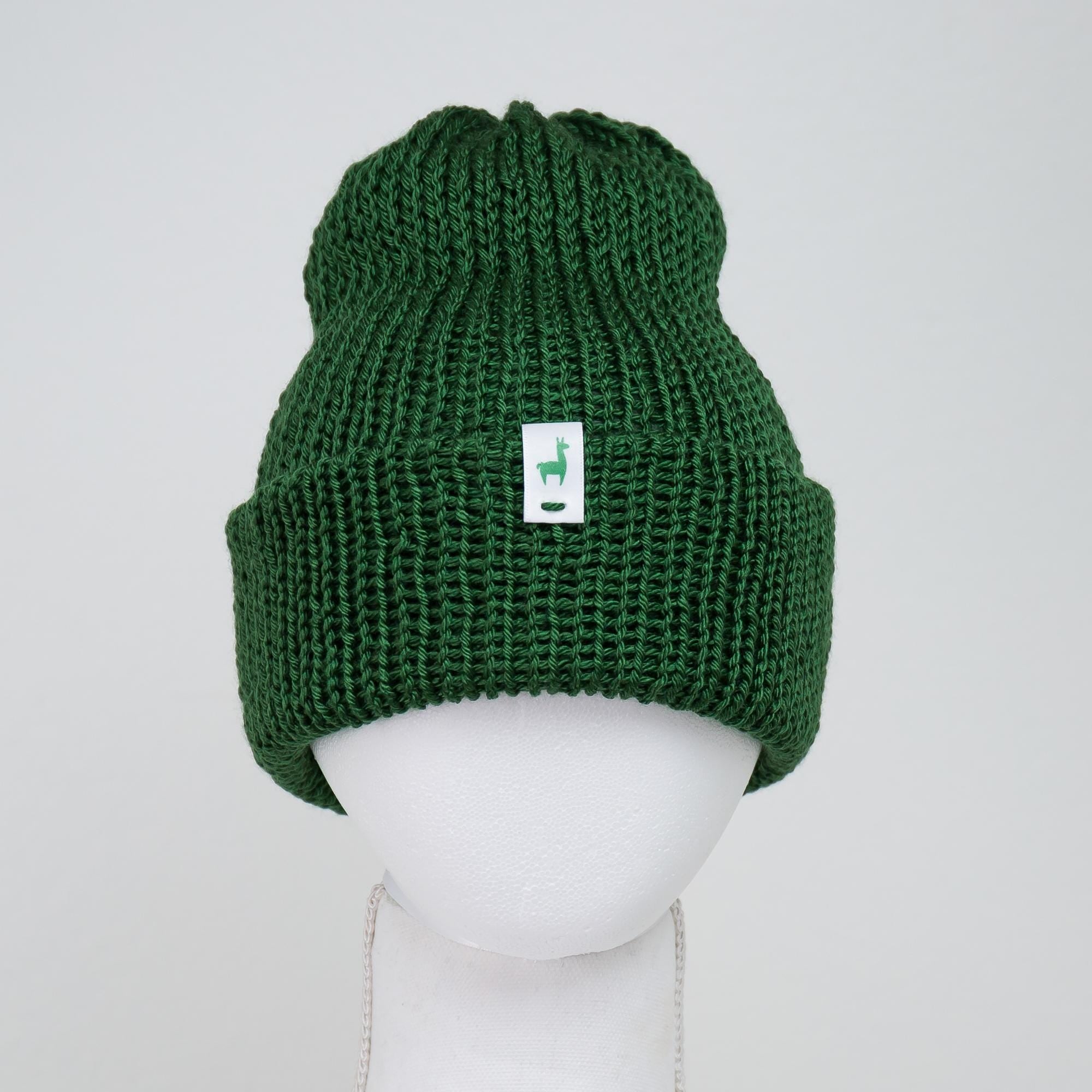 Forest Knitted Beanie Winter Apparel LLASI Brand Cuff Style